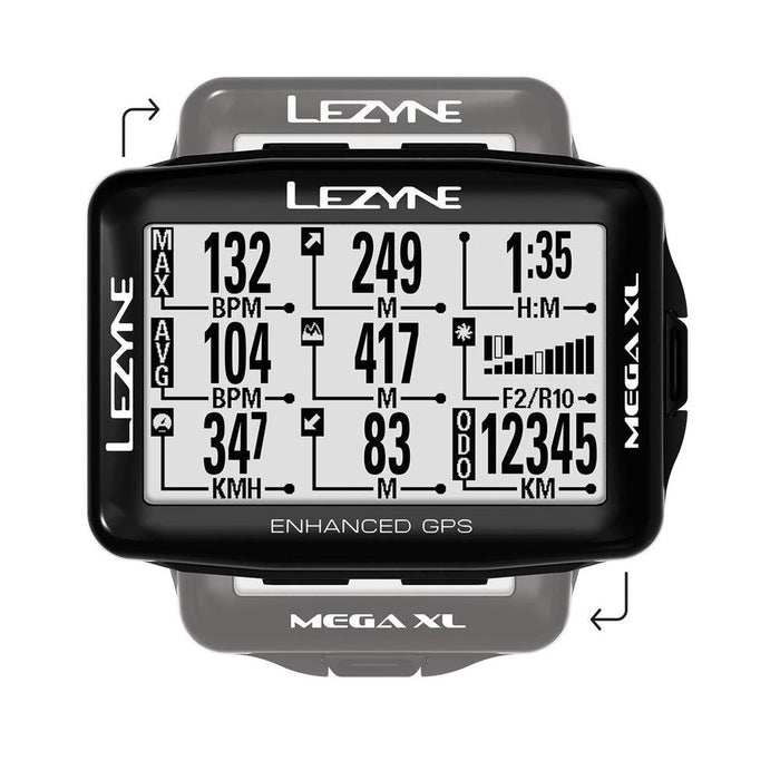 LEZYNE Mega XL GPS Bike Computer - Adventure HQ