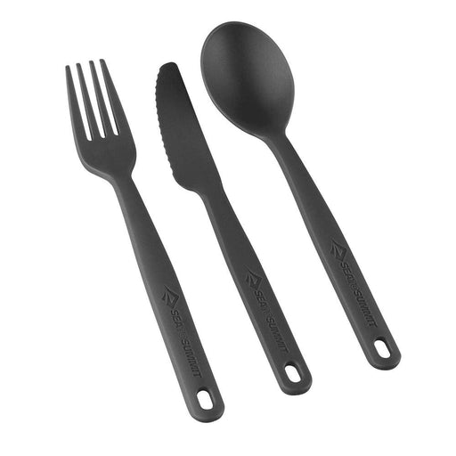 SEA TO SUMMIT Camp Cutlery Set (3 Pieces) - Charcoal - Adventure HQ