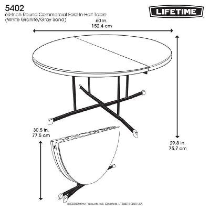 LIFETIME Table Round Commercial - Adventure HQ