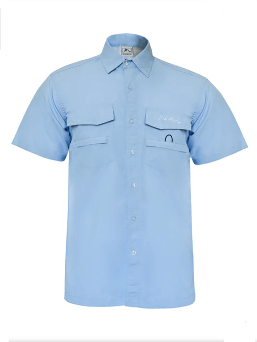 BOB MARLIN GEAR Men's Button Up Shirt - Medium - Blue - Adventure HQ