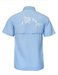 BOB MARLIN GEAR Men's Button Up Shirt - Medium - Blue - Adventure HQ