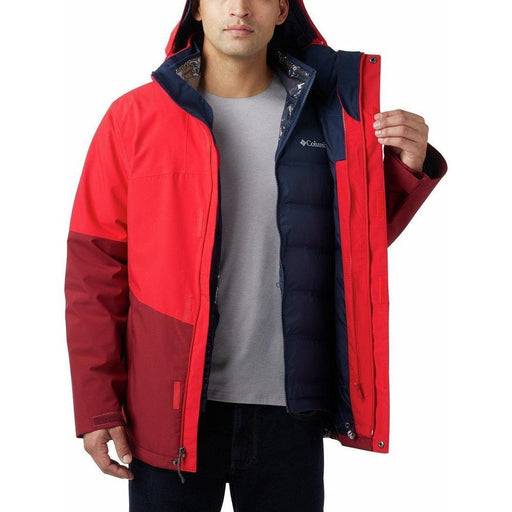 COLUMBIA Men's Wild Card Interchange Jacket - Mountain Red - Adventure HQ