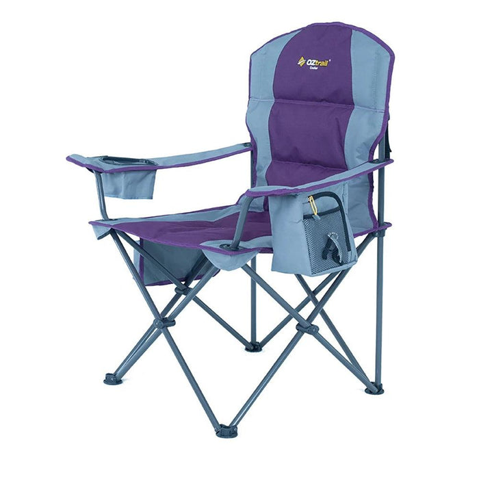OZTRAIL Kokomo Cooler Arm Chair - Purple - Adventure HQ