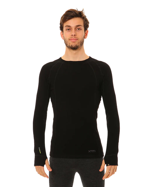 XTM Merino Men's Top Extra Large - Black - Adventure HQ