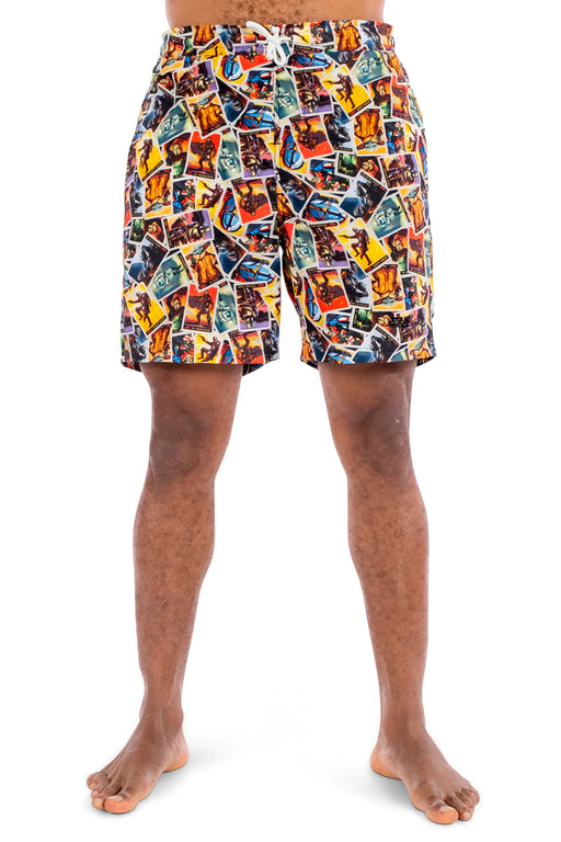 COEGA Men's Star Wars Boardshorts Elasticated Extra Large - Black Mandalorian - Adventure HQ