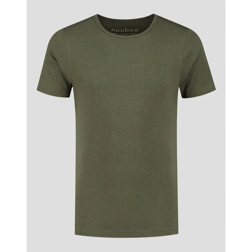 NOOBOO Men's Luxe Bamboo Crew Neck T-Shirt Large - Army Green - Adventure HQ
