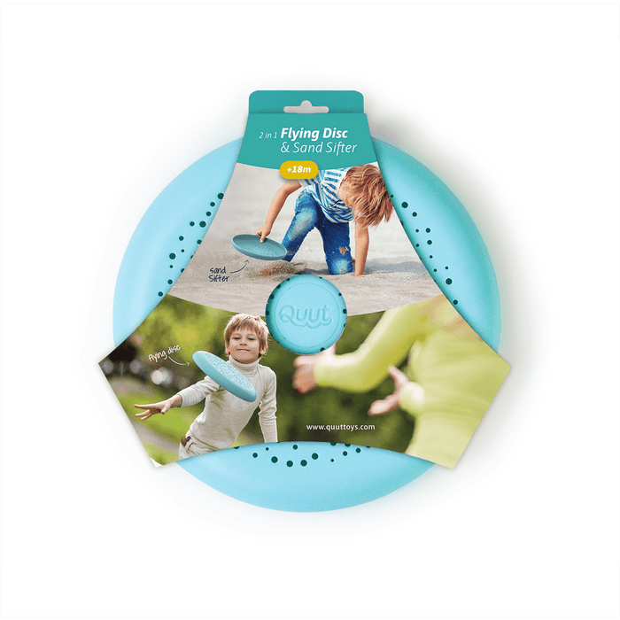 QUUT Flying Disc | Stable In The Air | Comfortable in The Hand | 2 Functions: Flying Disc Or Sand Sifter - Adventure HQ