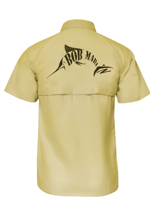 BOB MARLIN GEAR Men's Button Up Shirt Medium - Sand - Adventure HQ