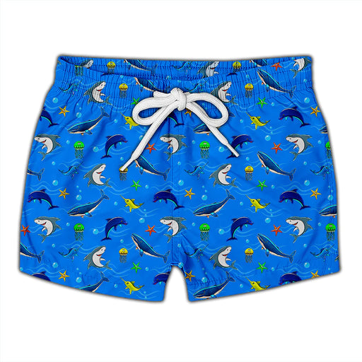 SLIPSTOP Boy's Olympos Junior Swim Shorts - Blue - Adventure HQ