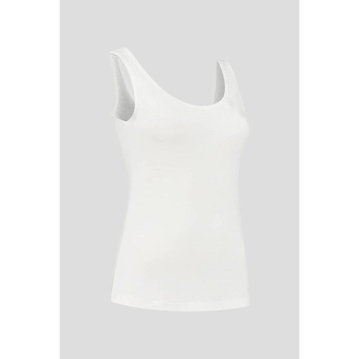 NOOBOO Women's Luxe Bamboo Singlet Small - White - Adventure HQ