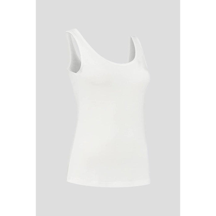 NOOBOO Women's Luxe Bamboo Singlet Medium - White - Adventure HQ