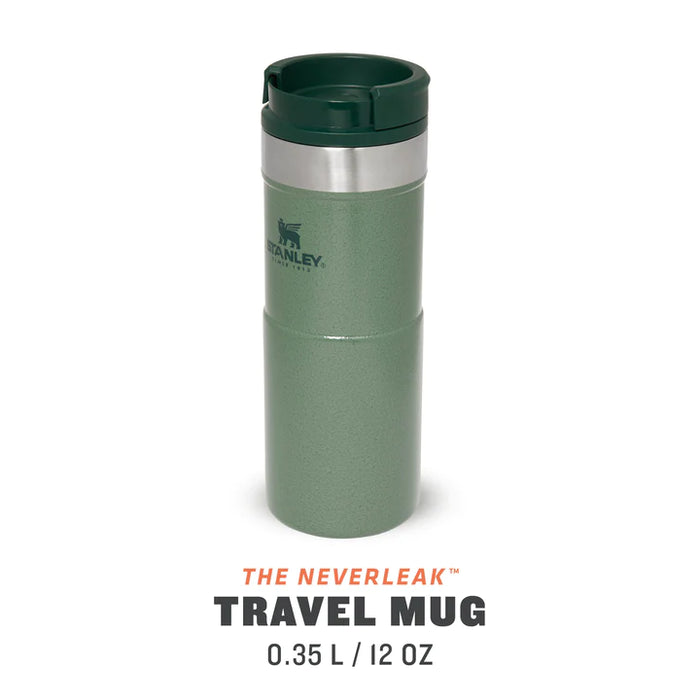 STANLEY Neverleak Travel Mug 355ML - Hammertone Green - Adventure HQ
