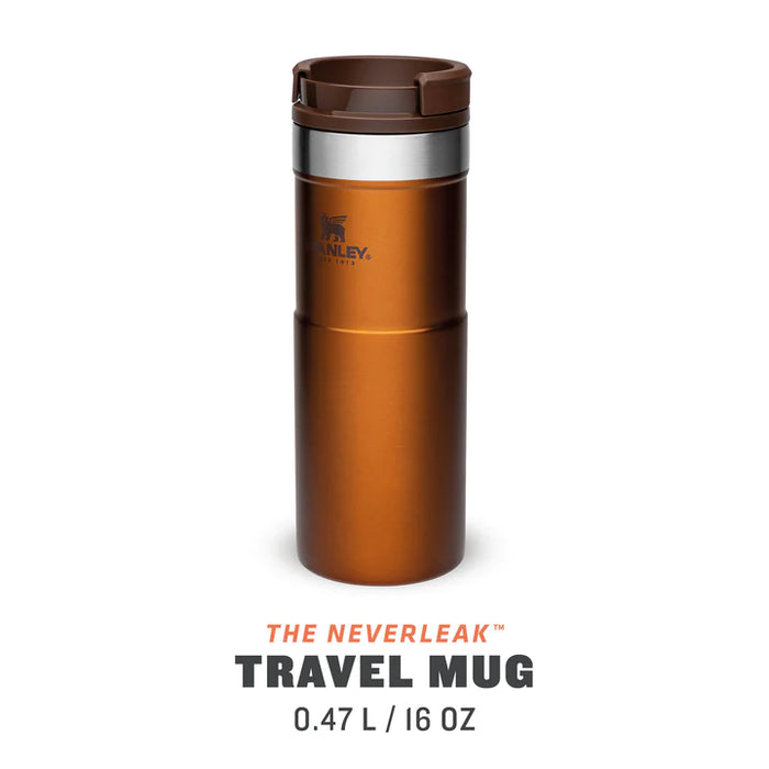STANLEY Neverleak Travel Mug 473ML - Maple - Adventure HQ