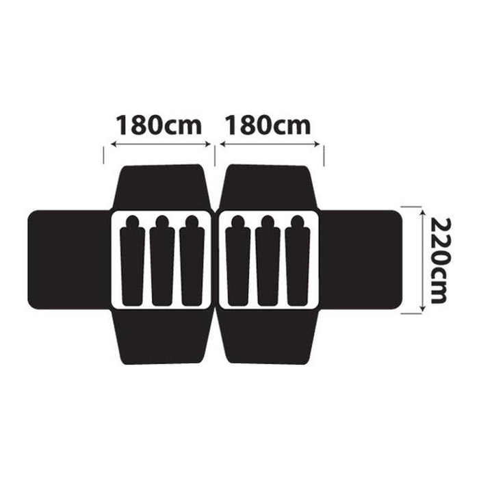 OZTRAIL Sundowner 6 Person Dome Tent - Adventure HQ