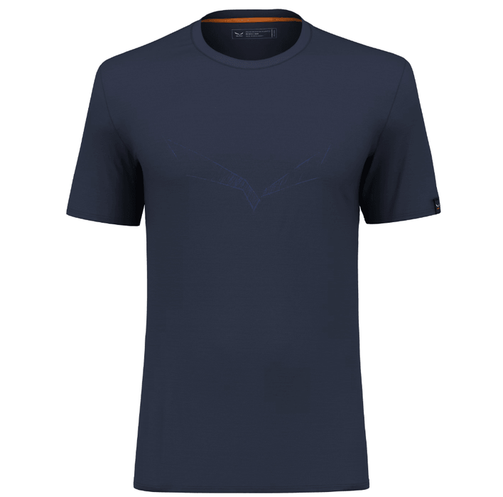SALEWA Men's Pure Eagle Sketch Alpine Merino T-Shirt - Adventure HQ