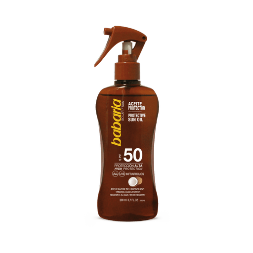 BABARIA	Spf 50 Tan Oil Spray 200ML - Adventure HQ