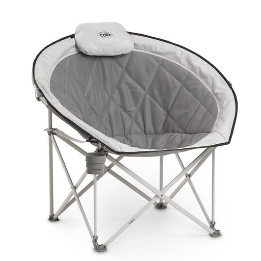CORE EQUIPMENT Oversized Padded Round Chair - Grey - Adventure HQ