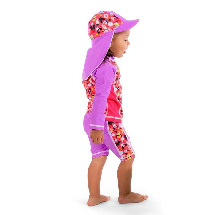 COEGA Girl's Baby Two Piece Long Sleeve Swim Suit With Zip - Disney 2021 - Adventure HQ