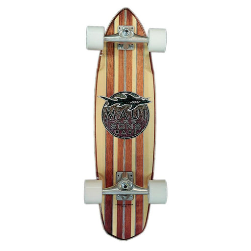 MAUI AND SONS 30" Kali Style Carving Cruiser - Beige - Adventure HQ