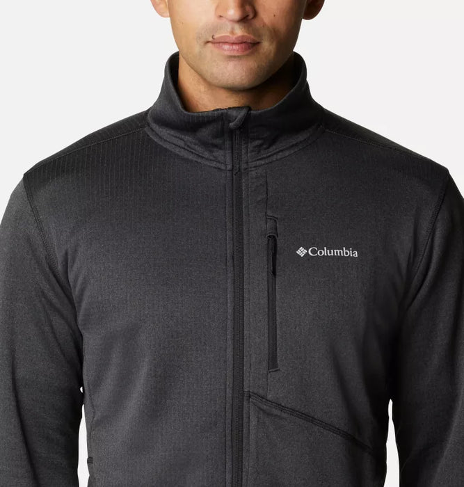 COLUMBIA Men's Park View Full Zip Fleece Jacket - Black Heather - Adventure HQ