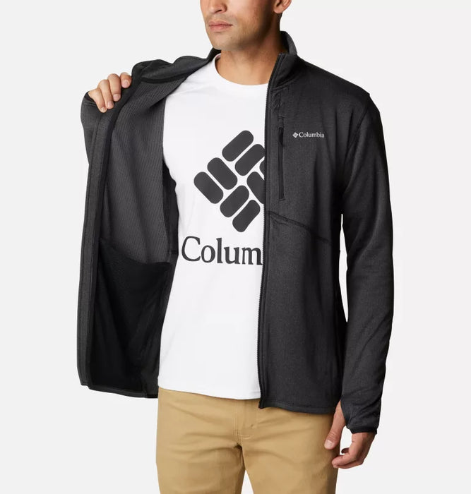 COLUMBIA Men's Park View Full Zip Fleece Jacket - Black Heather - Adventure HQ