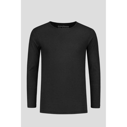 NOOBOO Men's Bamboo Long Sleeve Small - Black - Adventure HQ