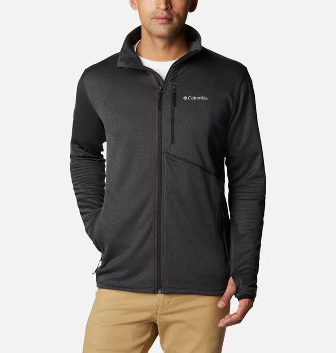 COLUMBIA Men's Park View Full Zip Fleece Jacket - Black Heather - Adventure HQ