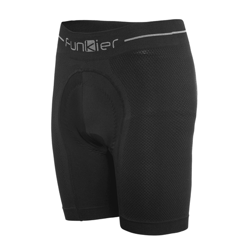 FUNKIER Men's Sestriere Seamless-Tech Boxer Shorts - Black - Adventure HQ