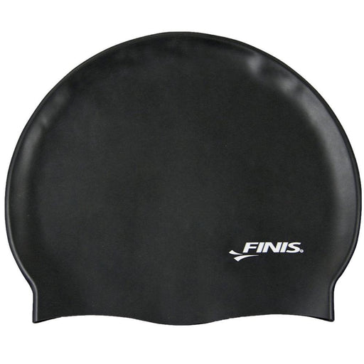 FINIS Silicone Swim Cap - Black - Adventure HQ