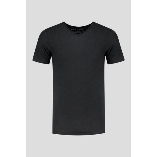 NOOBOO Men's Luxe Bamboo V Neck T-Shirt Small - Black - Adventure HQ