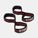 STING HD Figure 8 Weight Lifting Straps - Black/Red - Adventure HQ