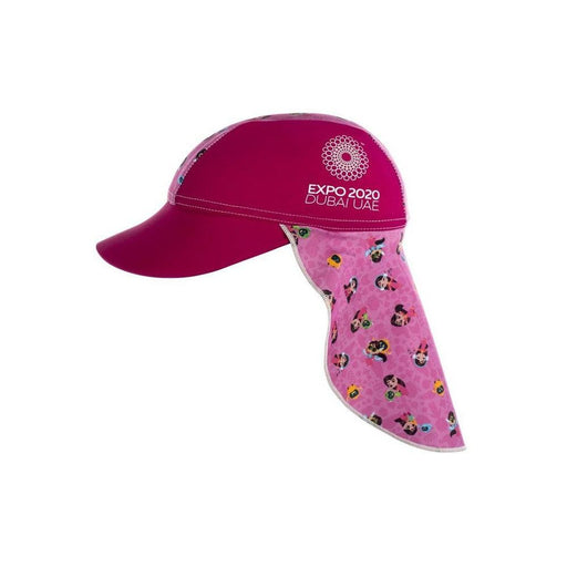 COEGA Girl's Expo 2020 Dubai Iconic Flap Cap - Pink Mascot Kids - Adventure HQ