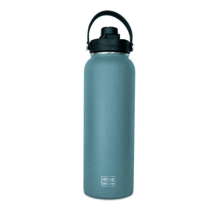 WAICEE 1200ML Stainless Steel Water Bottle - Charcoal Blue - Adventure HQ