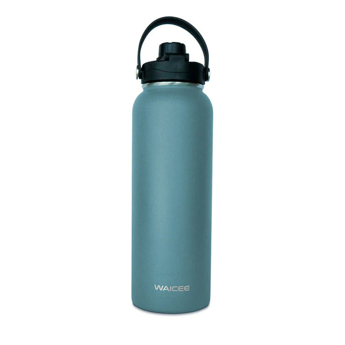 WAICEE 1200ML Stainless Steel Water Bottle - Charcoal Blue - Adventure HQ