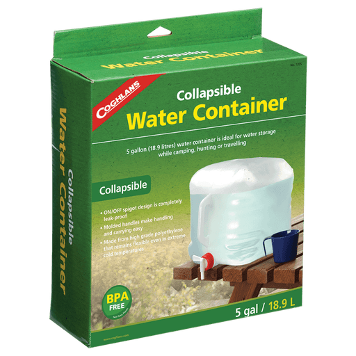 COGHLANS Collapsible Water Container - 5 Gallon - Adventure HQ