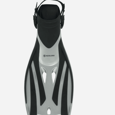 AQUALUNG Kid's Fizz Snorkeling Fin Small/Medium - Black/Silver - Adventure HQ