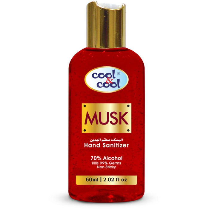 COOL & COOL Hand Sanitizer Gel 60ML - Musk - Adventure HQ