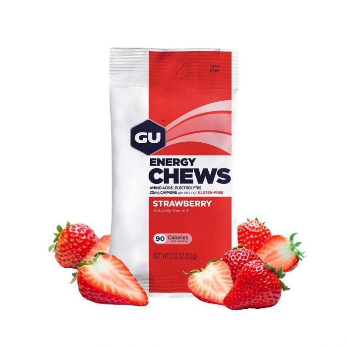 GU Chews Strawberry Packet - Adventure HQ