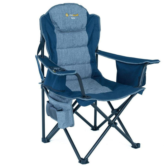 OZTRAIL Big Boy Arm Chair - Blue - Adventure HQ