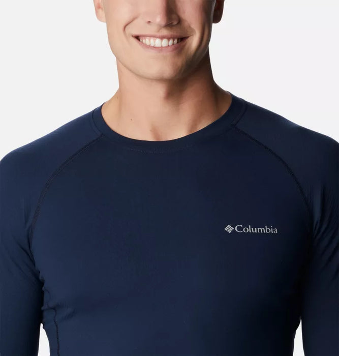 COLUMBIA Men's Omni-Heat Infinity Knit Long Sleeve Crew Shirt - Collegiate Navy - Adventure HQ