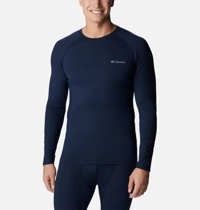 COLUMBIA Men's Omni-Heat Infinity Knit Long Sleeve Crew Shirt - Collegiate Navy - Adventure HQ