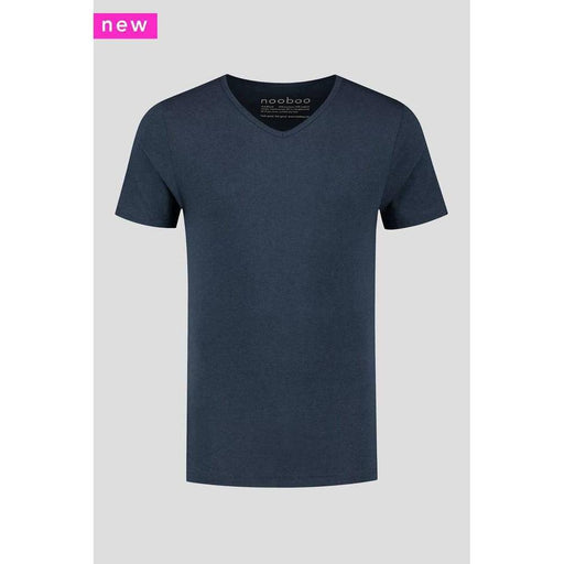 NOOBOO Men's Luxe Bamboo V Neck T-Shirt Large - Navy - Adventure HQ