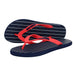 WAVES Women's Printed Flip Flops 7 UK - Navy - Adventure HQ