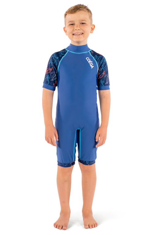 COEGA Boy's One Piece Swim Suit 4 - Navy Turtles - Adventure HQ