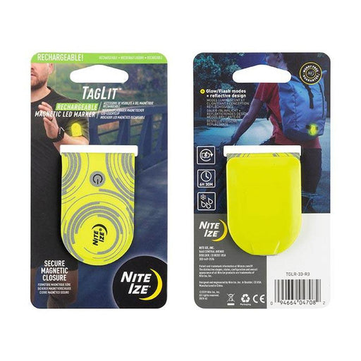 NITE IZE Taglit Rechargeable Magnetic Led Marker - Neon Yellow/Green - Adventure HQ