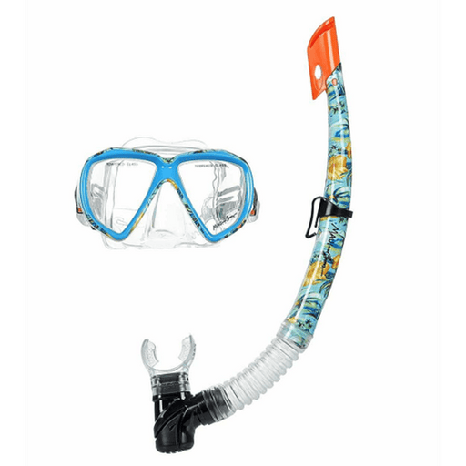 MAUI AND SONS Island Oasis Combo Snorkeling Mask - Blue Mix - Adventure HQ