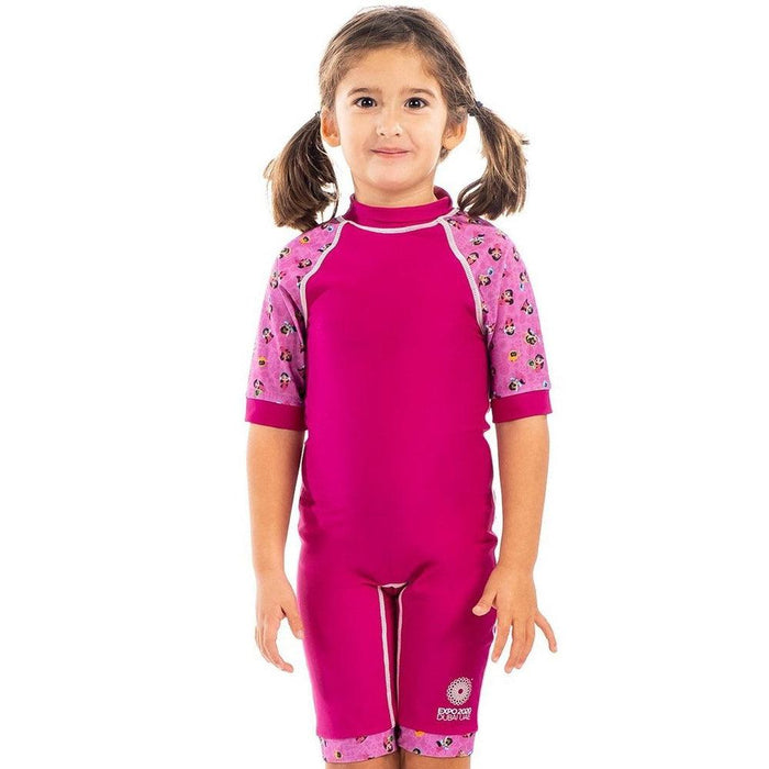 COEGA Girl's Expo 2020 Dubai Iconic One Piece Swimsuit - Pink Mascot Kids - Adventure HQ