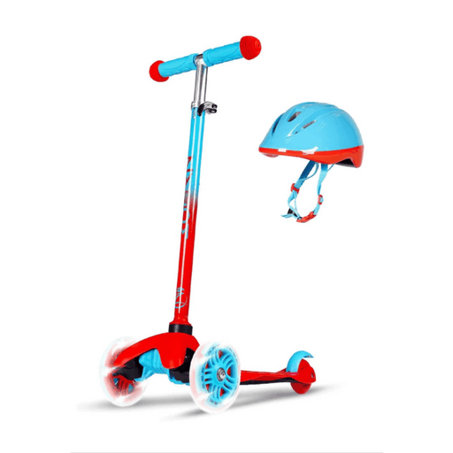 MADD GEAR Kid's Zycom Zipper Plus Scooter Luw With Helmet - Red/Blue - Adventure HQ