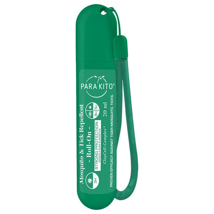 PARAKITO Mosquito And Tick Repellant - Roll-On Strong Protection - Green - Adventure HQ