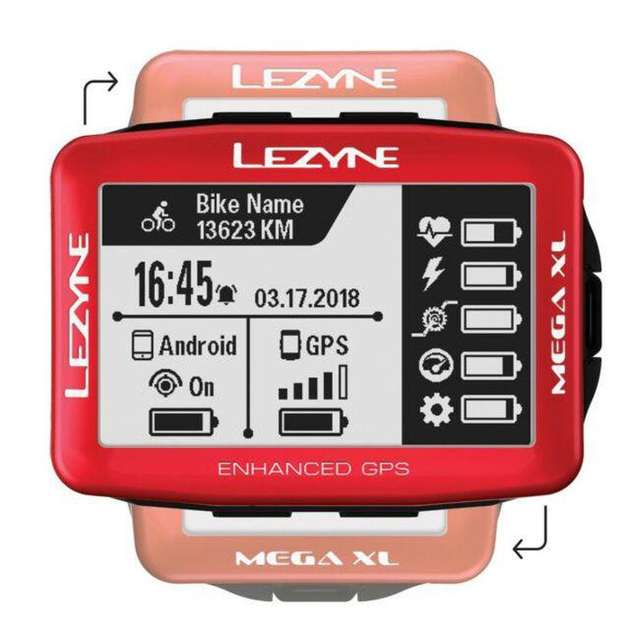 LEZYNE Mega XL GPS Bike Computer - Adventure HQ